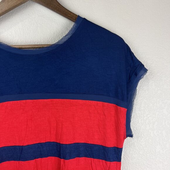 Jason‎ Wu Target Dress Medium Red Striped Lightweight Casual Blue Jersey Shift - Picture 4 of 11